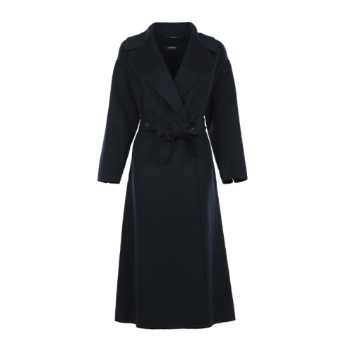 MaxMara/麥絲瑪拉21新品S'MaxMara羊毛翻領(lǐng)寬松浴袍式女士大衣外套90160419000EMILY0