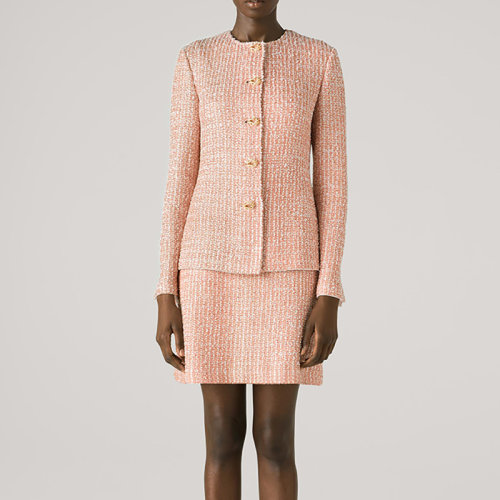 【21春夏新款】St.John/盛薔2021春季新款簡約修身針織女士夾克小外套K6230A1