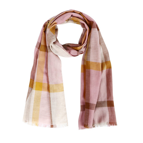 【Designer Acc】SHOKAY/繡嘉 夏季新品卡拉利斯英倫格紋風(fēng)薄款女士圍巾披肩絲巾