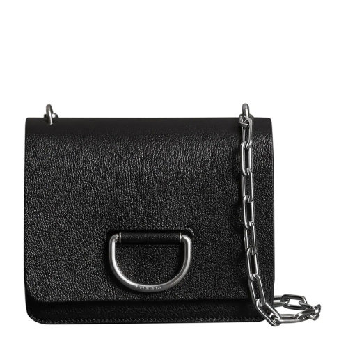 BURBERRY/博柏利 女士純色D環(huán)單肩包斜挎包鏈條包女包 多色可選