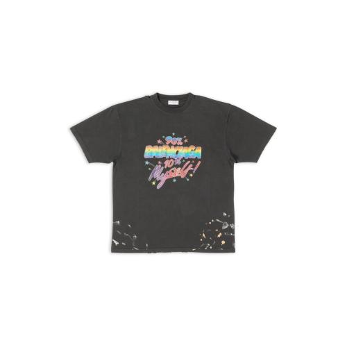  BALENCIAGA巴黎世家 22年秋冬 女士 短袖T恤 90/10 t-shirt large fit 641655TMVH31055