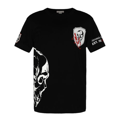 Alexander McQueen/亞歷山大麥昆男士短袖T恤650423QQZ65