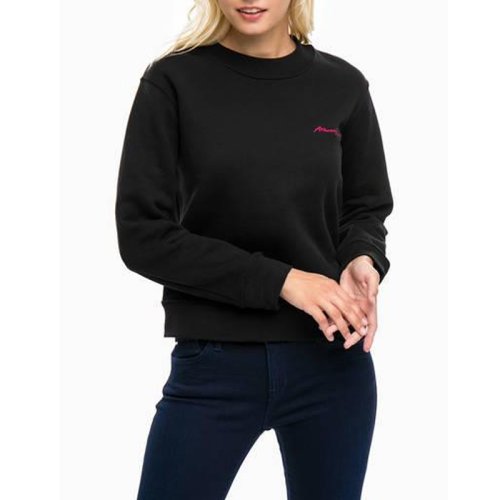  ARMANI JEANS/阿瑪尼牛仔 女士黑色棉質衛(wèi)衣 6Y5M04 5J1JZ 1200 PLFSX