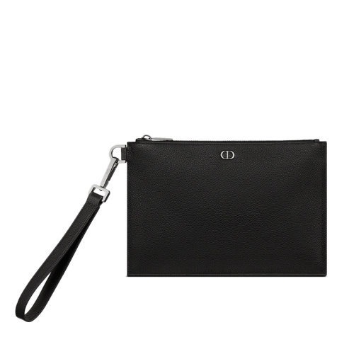 DIOR/迪奧   男士黑色粒面小牛皮CD標(biāo)志裝飾A4公文包手拿包2ESCA339CDI_H00N