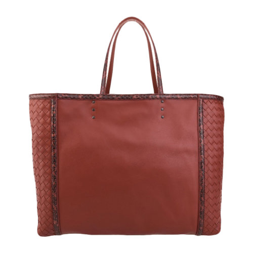 Bottega Veneta/葆蝶家 女士深紅色編織皮革手提包單肩包女包 361910-V0EEL-6329