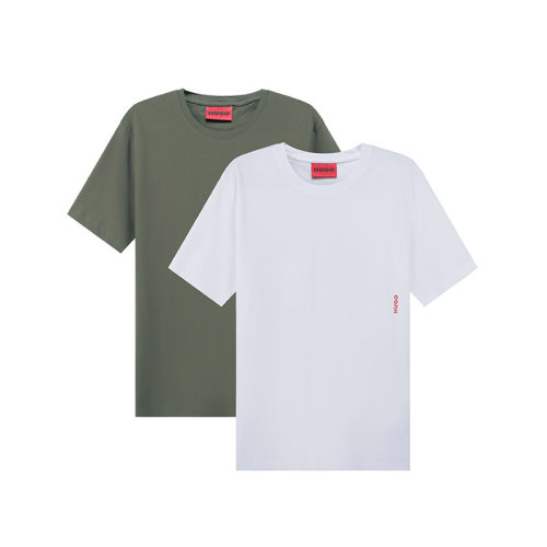 HUGO BOSS/雨果博斯 【22秋冬新款】 男士棉質(zhì)貼身打底圓領短袖內(nèi)衣T恤兩件套裝 50469769