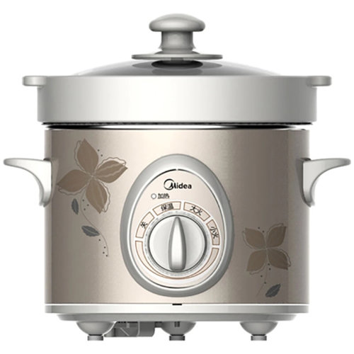 Midea/美的2L電燉鍋白瓷煲粥煲湯砂鍋MD-BGH20A
