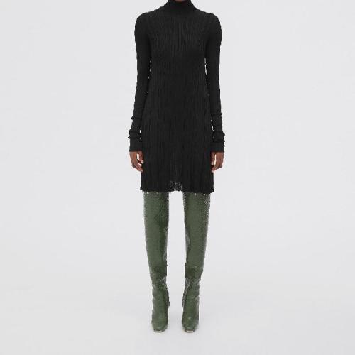  BV葆蝶家 22年秋冬 女士 連衣裙 robe plissee en viscose legere 716861V2I601000