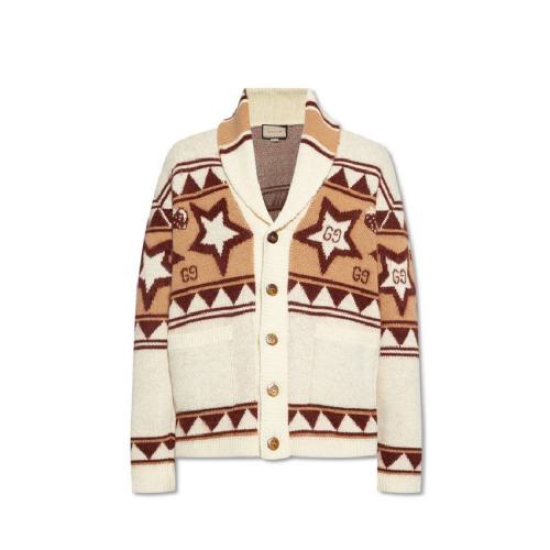  GUCCI/古馳 男士棕色時(shí)尚針織衫/毛衫 673545 XKB2P 9027 PLFSX