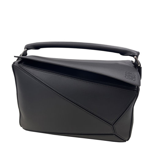 LOEWE/羅意威 經(jīng)典款Puzzle系列 女士黑色小牛皮手提斜挎單肩拼圖包0010097871