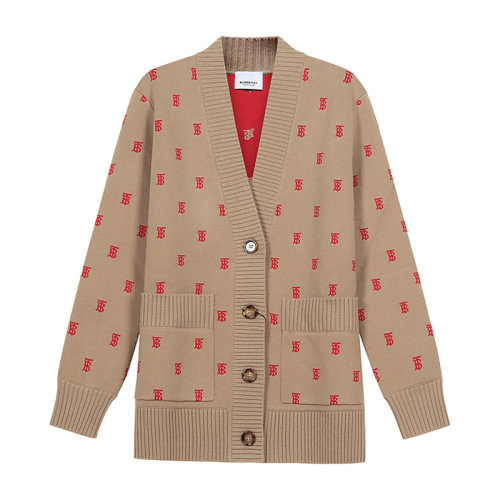 BURBERRY/博柏利 巴寶莉 女裝 BT刺繡 女士時(shí)尚混紡針織衫/毛衣 80210321