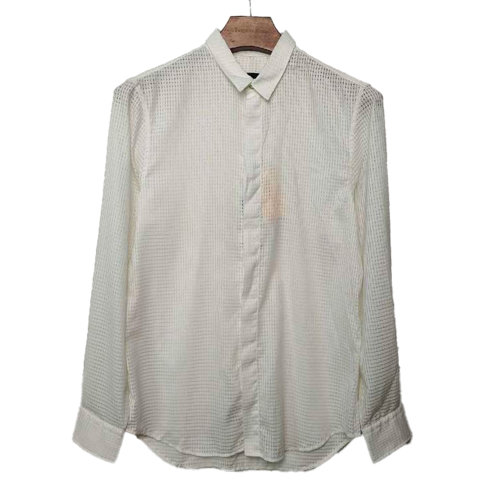 Emporio Armani/安普里奧阿瑪尼 白色鏤空襯衫 N1CC2T N112C 023