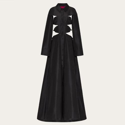  VALENTINO華倫天奴 22年秋冬 女士 連衣裙 ROBE DE SOIRéE EN FAILLE a NOEUDS 1B0VDE756DE0N