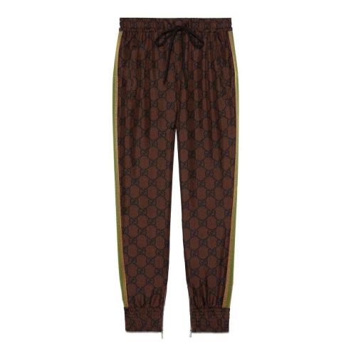  GUCCI古馳 22年秋冬 女士 GG印花真絲長(zhǎng)褲 625005 XJCL5 2138 預(yù)定商品2-6周發(fā)貨