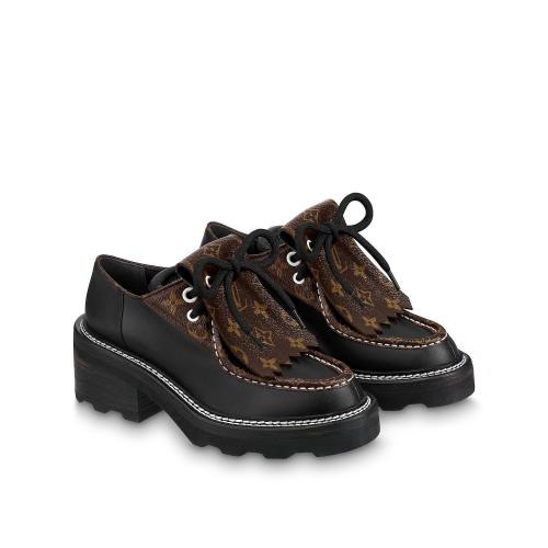  LV路易威登 22年秋冬 女士 商務(wù)休閑鞋 LV BEAUBOURG 系帶鞋 1AAE9E 1AAE9G 1AAE96 1AAE98 1AA