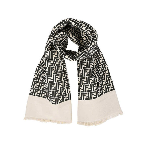 FENDI/芬迪 女士棉質沙灘毛巾披肩FF老花提花 FXH013 AKQS