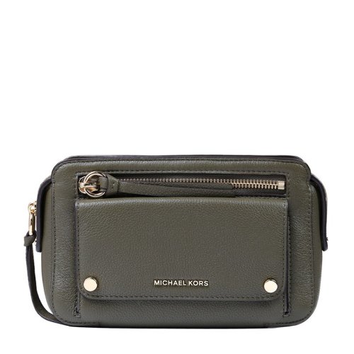 Michael Kors/邁克·科爾斯 女士橄欖綠牛皮單肩斜挎包