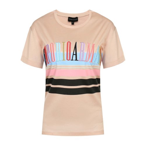 Emporio Armani/安普里奧阿瑪尼 淺粉色 女士T恤 短袖 3G2T6R-2JQ3Z-0303