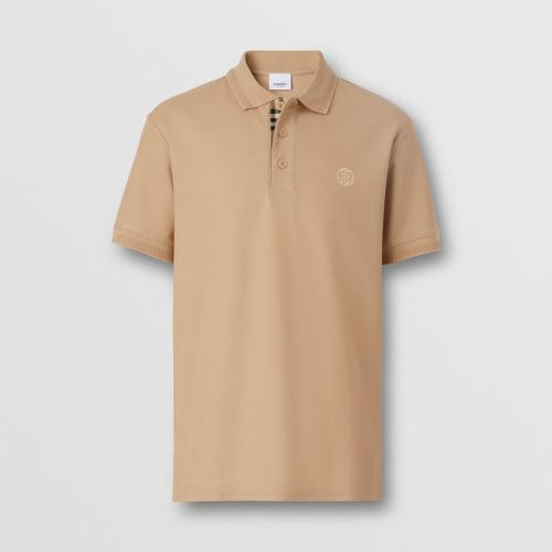  BURBERRY 22年秋冬 男士 專(zhuān)屬標(biāo)識(shí)圖案珠地網(wǎng)眼布棉質(zhì) Polo 衫 80570881