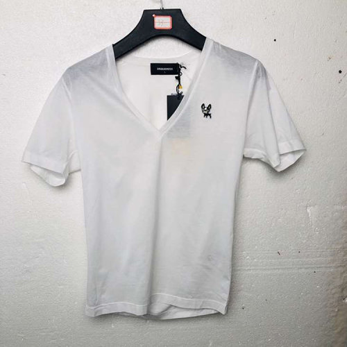 Dsquared2/D二次方 白色男士短袖T恤