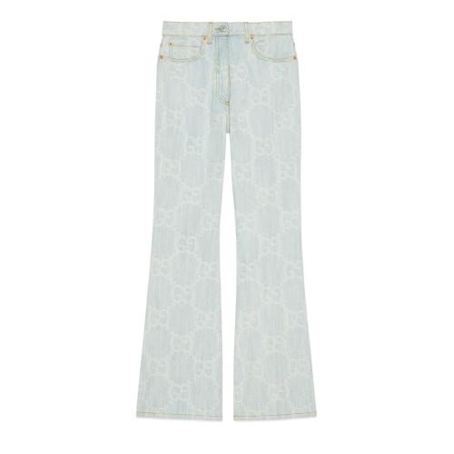  GUCCI古馳 22年秋冬 女士 “Gucci and California”GG牛仔褲 701547 XDB14 4692