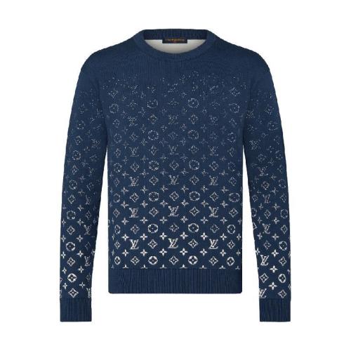  LV路易威登 22年秋冬 男士 針織衫 Pull a col rond Monogram Gradient LVSE 1A9GIN 1A9GIM 1A 預(yù)定商品2-6周發(fā)貨