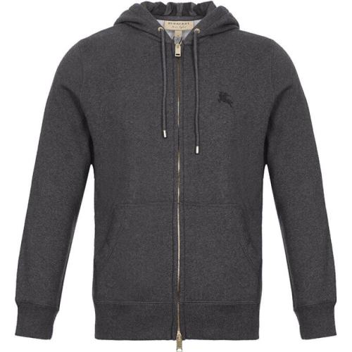  BURBERRY/博柏利 深灰色連帽夾克男士 40155591