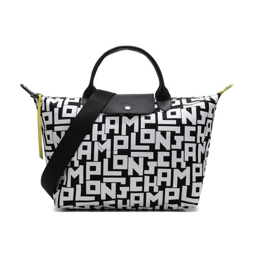 Longchamp/瓏驤 女士LE PLIAGE系列織物中號手提單肩包 1515 412