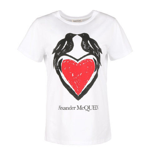 Alexander McQueen/亞歷山大麥昆女士短袖T恤668439QZADP
