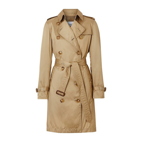 BURBERRY/博柏利 巴寶莉  女裝 女士時(shí)尚百搭淺棕色織物長(zhǎng)款風(fēng)衣 80140171