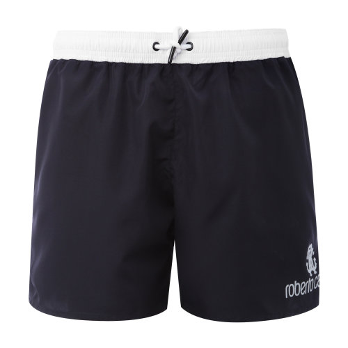 Roberto Cavalli/羅伯圖 卡維里 深藍色男士短褲 男士褲裝 休閑褲 褲子 男褲 短褲男