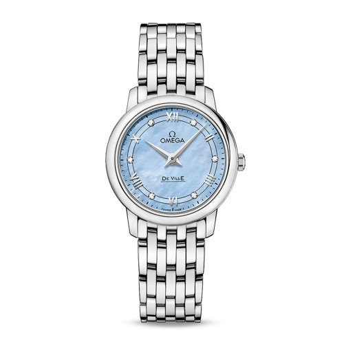 OMEGA/歐米茄 碟飛系列 典雅 精鋼 鉆石刻度 石英機芯 女士腕表 424.10.27.60.57.001