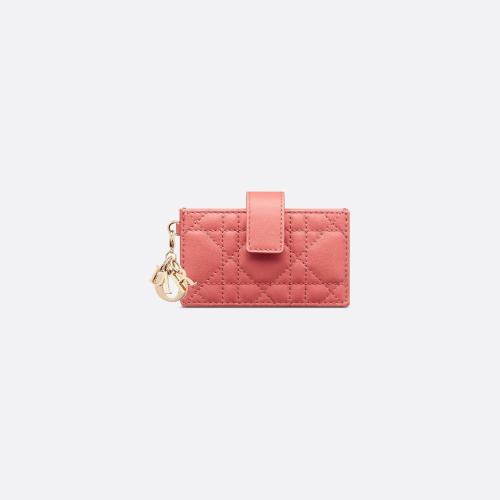  DIOR迪奧 22年秋冬 女士 卡包 Porte-cartes a goussets Lady Dior S0074ONMJ_M76P