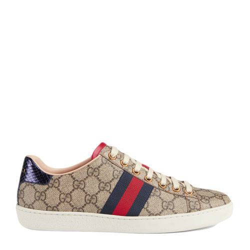 GUCCI/古馳  女士經(jīng)典卡其色帆布休閑鞋運(yùn)動(dòng)鞋板鞋平底鞋女鞋 499410-K2LH0-9768