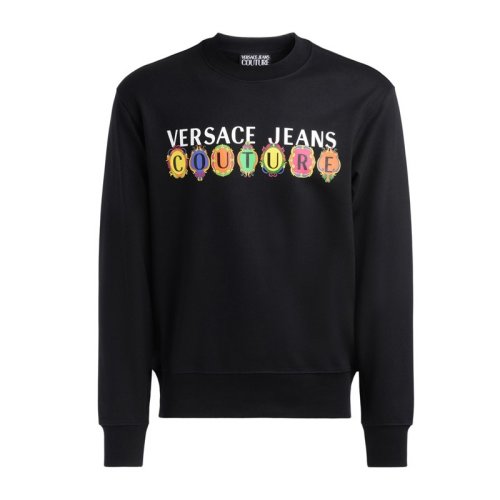  VERSACE JEANS/范思哲牛仔 男士黑色棉質(zhì)衛(wèi)衣 B7GWA7PC30456 899 PLFSX