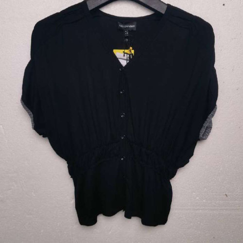 Emporio Armani/安普里奧阿瑪尼 黑色女士短袖上衣