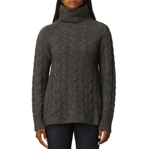  MaxMara/麥絲瑪拉 女士石墨色羊毛針織衫/毛衣 93661913600 004 PLFSX