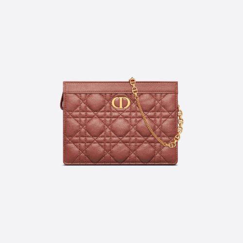  DIOR迪奧 22年秋冬 女士 手拿包 Pochette zippee a chaine Dior Caro S5106UWHC_M48M