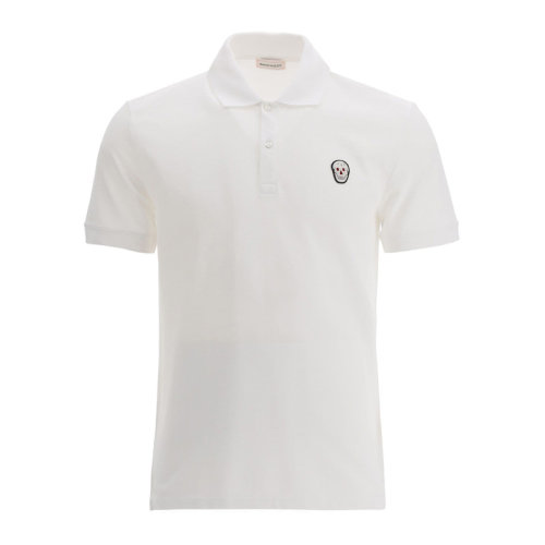 Alexander McQueen/亞歷山大麥昆 男裝 服裝 棉質(zhì)骷髏頭刺繡 男士短POLO衫