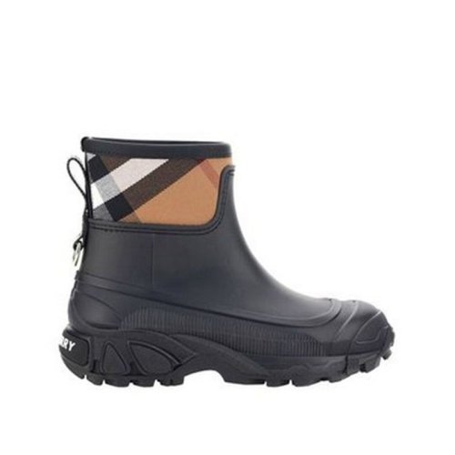 BURBERRY/博柏利 女士黑色混合材質(zhì)短靴 8048043