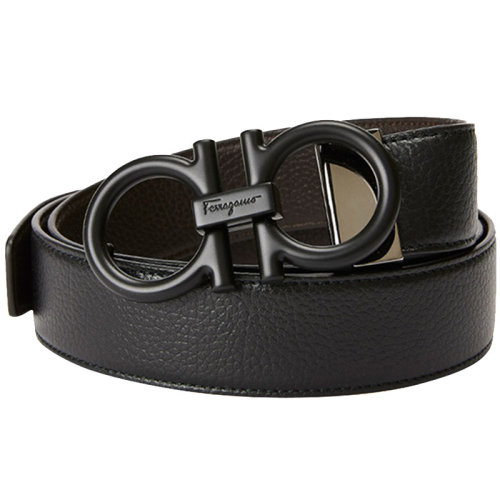 Salvatore Ferragamo/菲拉格慕 男士 皮革雙面時(shí)尚皮帶腰帶 679974 709312