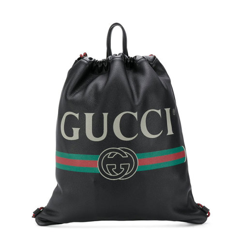 GUCCI/古馳  古琦男包 品牌字母LOGO 男士牛皮革雙肩包 495477 0GCBT 8163 HKY0011N