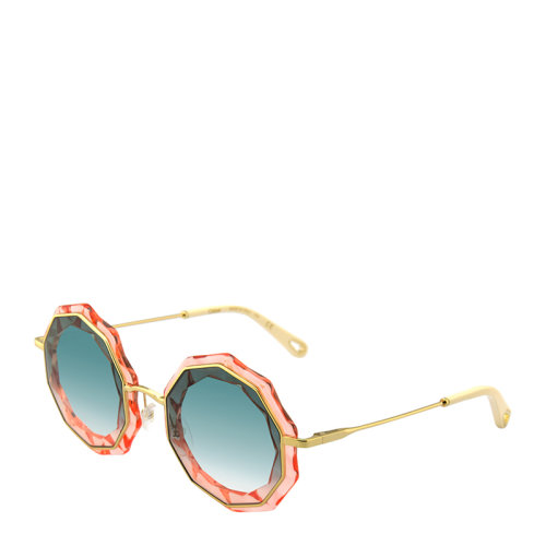 CHLOE/克洛伊 蔻依 復(fù)古 優(yōu)雅 花朵形 小框 漸變色鏡片 墨鏡 眼鏡 CE160S 52mm CHLOE 克洛伊