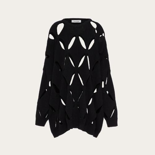  VALENTINO華倫天奴 22年秋冬 女士 針織衫 PULL BRODé EN LAINE WB0KC27X6R20NO