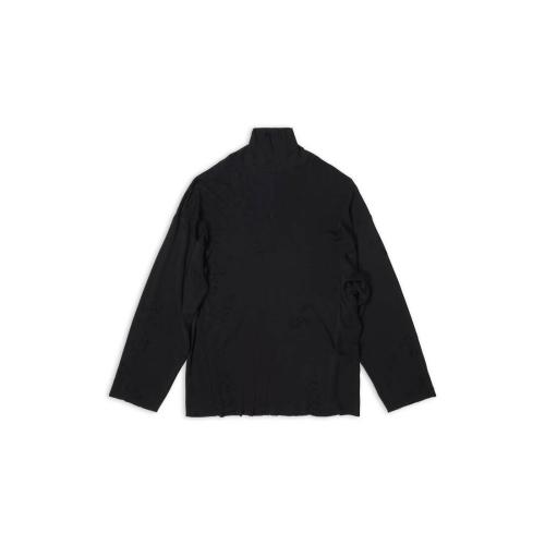  BALENCIAGA巴黎世家 22年秋冬 女士 針織衫 DESTROYED套領(lǐng)衫 719044T51871000