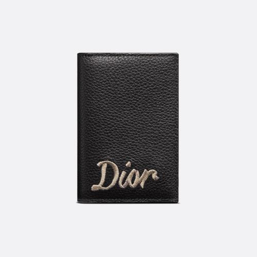  DIOR迪奧 22年秋冬 男士 卡包 雙折卡夾 2ESCH138RIB_H00N