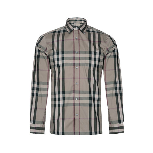 BURBERRY/博柏利  男士長(zhǎng)袖襯衫 男士格紋彈力棉襯衫 39835371 【海外直采2-3周后發(fā)貨】