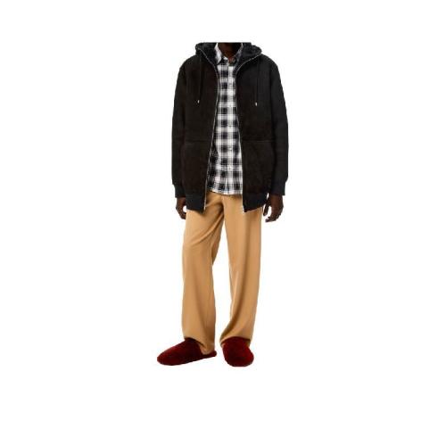  LOEWE羅意威 22年秋冬 男士 衛(wèi)衣 Zip up hoodie in shearling H526Y19L41-1100
