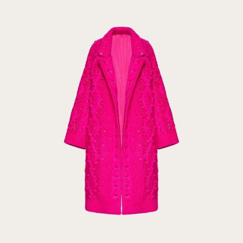  VALENTINO華倫天奴 22年秋冬 女士 大衣 MANTEAU BRODé EN MOHAIR 1B0KH01M7HJUWT