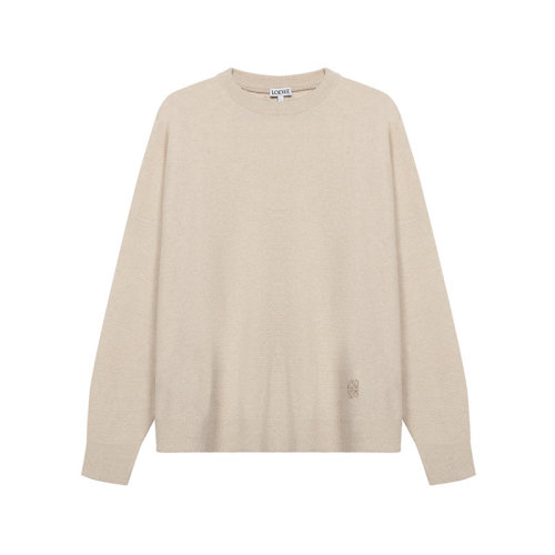 LOEWE/羅意威 女士女士針織衫/毛衣 羊絨超大號(hào)圓領(lǐng)羊絨衫針織衫套頭衫 S540Y14K49